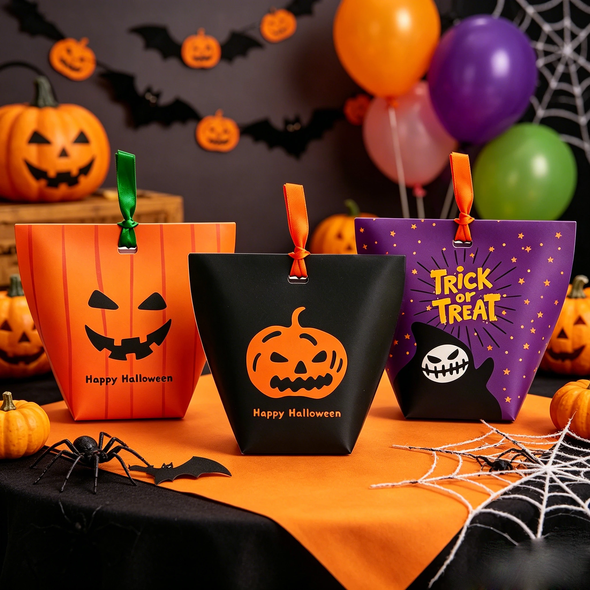 50個入り、リボン付きのハロウィーン用、ユニークなデザインの - Chocolate Snack のレビューと価格