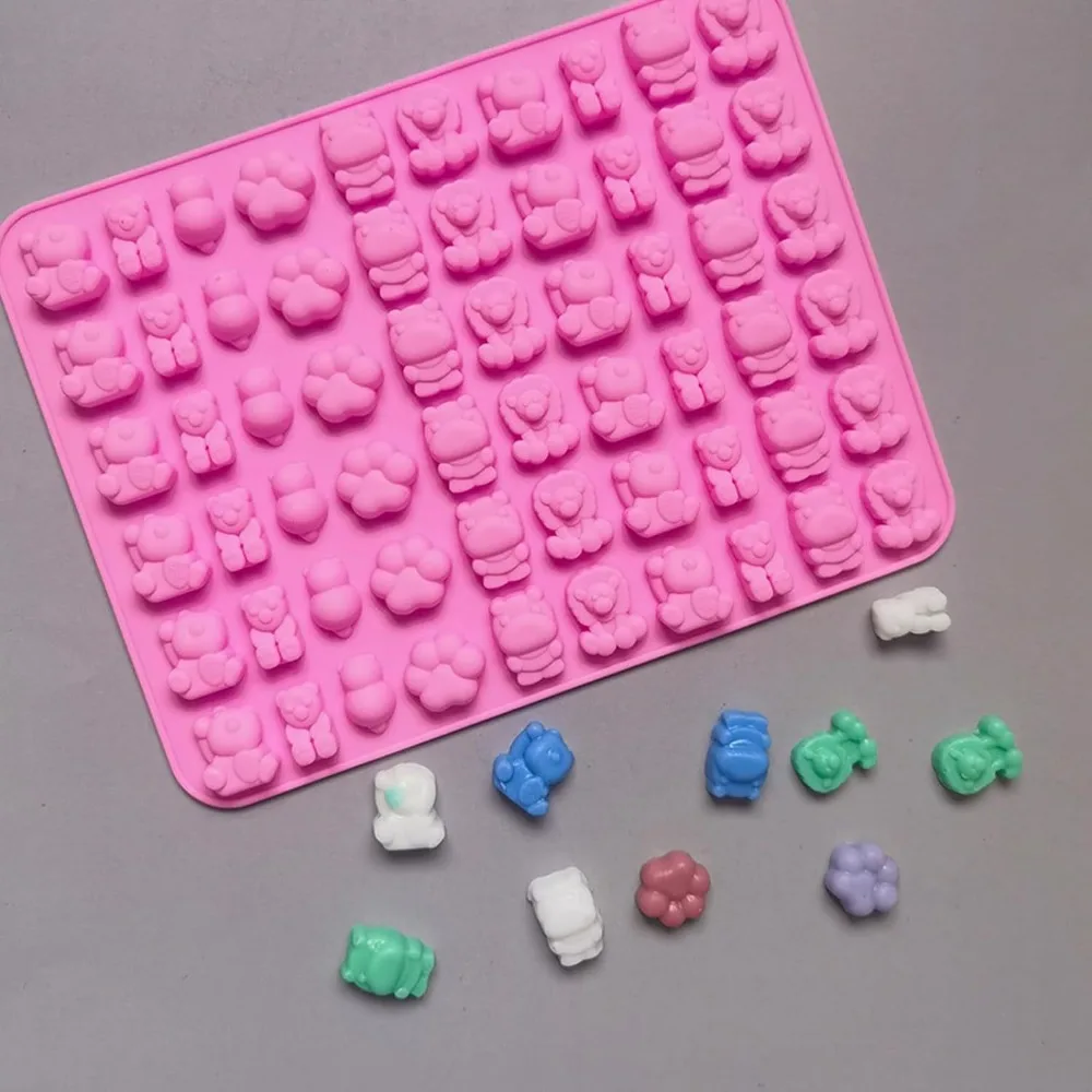 5 個のキャンディシリコンモールド 2 ドロッパーセット付き - Gummy Candy のレビューと価格